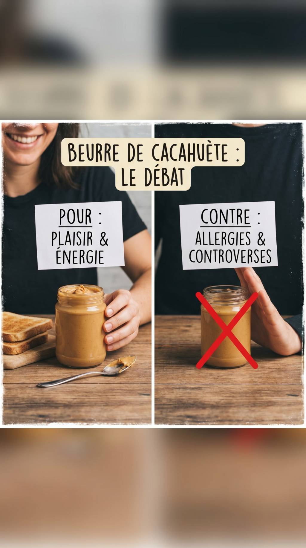 Le beurre de cacahouètes : pour ou contre ?